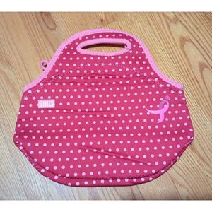pink cancer ribbon‎ built thermal lunch/snack bag